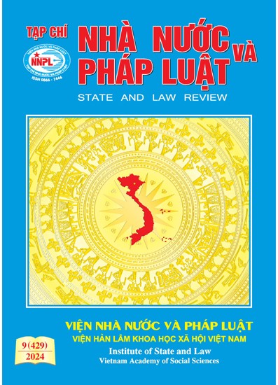 Mục lục Tạp chí Nhà nước và Pháp luật số 9 (429) năm 2024